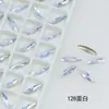 Cristal Dongzhou 11*3 Marquise Fina Fondo Puntiagudo Diamante Chapado en Plata Flash K9 Vidrio Oval Puntiagudo Joyería Accesorios para Arte de Uñas DIY