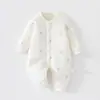 Macacão matelassê para bebê 40g para outono e inverno, roupa quente de algodão para meninos e meninas, macacão de inverno para recém-nascidos