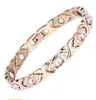 Pulseras Magnéticas Desmontables de Moda de Estilo Europeo y Americano de Venta Caliente Transfronteriza Temu Pulseras Magnéticas con Incrustaciones de Diamantes para Hombre y Mujer Venta al por Mayor