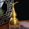 Dinghao Latón Cien Bendiciones Calabaza Artesanía Metálica Calabaza de Fuego Nueve Púrpura Cien Bendiciones con el Carácter 'Cien Bendiciones' Calabaza de Cobre con el Carácter 'Qilin'