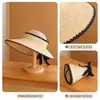 Sombrero de Paja Estilo Jiang Yan para Mujer, Sombrilla de Playa de Verano, Protección UV, Sombrero de Sol Abierto Tejido de Paja, Nuevo Modelo 2026
