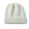 Gorro 100% cachemir para mujer, de moda, suave, cálido, sencillo, estilo occidental, para otoño e invierno, moderno, combinable, informal, para bolso y cabeza.