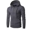 Comercio Exterior Amazon Cárdigan Suéter de Color Sólido Sudadera con Forro Polar Top Deportivo Otoño e Invierno Hombres y Mujeres Camisa con Cremallera