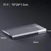 Placa Quadrada de Cristal Acrílico Altamente Transparente para Cosméticos, Suporte de Exibição de Joias e Adereços