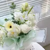 Estilo Nuevo Pañuelo Pequeño Papel de Envoltura para Flores Película de Gelatina Impermeable Material de Papel de Envoltura Papel de Envoltura para Flores de Ramo de Fresas
