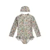 Maiô Peça Única Feminino Anti-Cloro com Proteção Solar, Novo Estilo, Roupa de Banho Fresca e de Secagem Rápida para Meninas, Roupa de Banho Fofa para Férias de Bebês