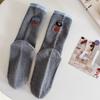 Calcetines de media pantorrilla para mujer con estilo Ab de Gato Comiendo Pez, Calcetines de media pantorrilla Lindos Bordados de Dibujos Animados de Otoño, Calcetines de Mujer Coreanos con Bloques de Color