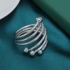 Anillo de servilleta de metal europeo y americano de venta caliente transfronteriza, hebilla para servilleta de mesa de comedor de restaurante occidental, anillo de servilleta de primavera para boda de hotel