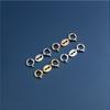 Plata de Ley S925 Cierre Doble Qq Cierre de Resorte Broche de Pulsera Broche de Collar Accesorios Conector para Pulsera Collar de Perlas DIY