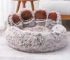 Casa para Perro con Forma de Pata de Oso Nido Cálido de Invierno para Gato Esterilla para Dormir Todas las Estaciones Suministros para Mascotas Sofá Cama para Perro Mediano y Grande Nido con Forma de Pata de Oso