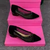 Moda Casual Nueva Primavera/Verano 2026 Zapatos Planos de Punta Aguda Malla Cuero Suave Zapatos para Mujer Transfronterizo