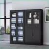 Archivero de Gama Alta, Gabinete de Documentos con Cerradura Financiero de Oficina, Archivero Metálico Desmontable, Gabinete Bajo de Cristal, Librero, Gabinete de Almacenamiento