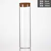 Botella de Vidrio con Boca Recta de Corcho Personalizada de 53 mm, Botella Controlada, Botella para Incienso de Madera de Águila, Botella para Deseos a la Deriva, Botella para Cápsulas de Cordyceps