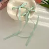 Promoção Quente 4cm Laço terno Grampo de Cabelo Presilha Bico de Pato Estilo Ballet Fita Pequeno Grampo de Cabelo Dopamina Acessórios de Cabelo Doces