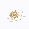 Atrapasueños de cristal de viento INS, colgante decorativo, accesorios de cobre para bricolaje, accesorios de círculo de luna y estrella