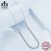 Evelle Moda Comutador diy Corrente Base Colar Joker Prata Esterlina S925 Banhado a Platina Joias Atacado Mulheres