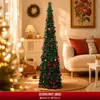 Decoraciones Navideñas Gorro para la Punta del Árbol de Navidad Gorro de Caramelo con Lazo Accesorios para el Montaje de Escenas Navideñas Nuevos Productos Transfronterizos