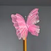 Foto Outdoor Estéreo 3D Flor Grande de Seda Feita à Mão Borboleta Janela de Fotografia Decoração de Quarto de Casamento Fantasia Floral Flor de Gaze