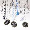 Conjunto de 12 Peças para Festa de Aniversário da Amazon Pendente Espiral de PVC 30 Anos 40 Anos 50 Anos Decoração Arranjo de 60º Aniversário