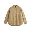 Roupas Masculinas North Boundary Marca Americana Moderna Outono 2025 Nova Camisa de Trabalho Cor Sólida Camisa de Manga Longa Masculina Jaqueta para Casal
