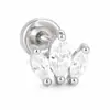Nuevo ear cuff en forma de corazón con incrustaciones de diamantes de Amazon, acero inoxidable, versátil, único y elegante joyería de pendientes de mariposa para mujer
