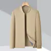 Chaqueta de Verano Fina para Hombre, Nueva de Lujo con Protección Solar, Transpirable, Casual, de Negocios, Seda Helada, para Exteriores, Cuello de Béisbol