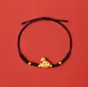 Pulsera de Cuerda Roja del Año del Caballo 2026 Pulsera de Estilo Étnico Tejida a Mano Pulsera de Año Nuevo Regalo para Hacerse Rico