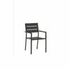 Huabaiyue Juego de Mesa y Sillas para Comedor de Patio al Aire Libre para Balcón, Jardín Comercial, Mesas y Sillas de Plástico Madera para Exteriores, Madera Maciza para el Hogar