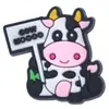 Accesorios Antideslizantes para Gafas con Forma de Vaca de Dibujos Animados Transfronterizos, Cubiertas Anticaída para Patillas de Gafas, Soportes Fijos Antideslizantes