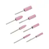 Manshari Cabezal de Rectificado de Corindón Rojo Pedernal de Vástago Extendido de 3 mm Rueda de Rectificado Rectificado y Pulido de Metal Fabricante de Rectificadora Eléctrica Pequeña