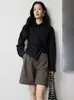 26 Ropa Nueva de Primavera para Mujer, Camisa Rítmica Ceñida a la Cintura, Camisa Corta de Manga Larga, Top Casual Ajustable de Sensación Fresca Adelgazante