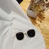 Formato Côncavo Estilo K Óculos de Sol Marrons da Moda Street Style para Mulheres Versátil Mostra o Rosto Pequeno Óculos de Sol Cor Chá Preto Quadrado
