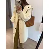 Cárdigan de punto suave y cómodo para mujer, de talla grande y corte relajado, perfecto para otoño e invierno, un suéter abrigo de longitud media y corte holgado y grueso.