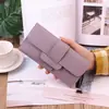 Cartera de Mujer Larga 70% de Descuento Tipo Flip K Pequeña Fresca Estudiante Posición para Monedas Hebilla Multifuncional Cartera Exportación
