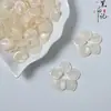 Pétalas de esmalte cor de flor de pêssego gordo 18*20mm folhas de esmalte colorido com cola cremosa material para grampo de cabelo acessórios antigos criativo