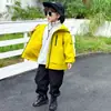 Jaqueta Três em Um para Meninos, Outono Esportivo ao Ar Livre para Meninos Estilo Novo Corta-Vento, Impermeável, Resistente a Manchas Jaqueta Laminada de 2 Camadas