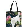 Bolsa de Tela de Gato de Dibujos Animados, Bolso de Hombro Grande de Poliéster Estampado para Mujer, Bolsa de Compras de Doble Capa para Salidas, Bolso Cruzado Versátil