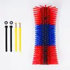 Escova de Raspar Meia-Forma Resistente ao Desgaste, Antiestática, de Cerdas Duras, Específica para Gado, Escova de Limpeza para Fazenda, Escova de Massagem para Vacas