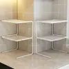 Estante de niveles para encimera de cocina Estante de almacenamiento Estante para ollas Organizador Gabinete Almacenamiento de utensilios de cocina Divisor de compartimentos de múltiples capas