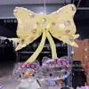 Estilo celebridade da internet Hello Kitty Laço Bola Bobo Balão de Ar Flutuante Decoração de Aniversário Balões Feira Noturna Vendedor de Rua