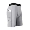 Comercio Exterior Transfronterizo Pantalones Cortos Deportivos Ajustados de Bolsillo Alta Elasticidad Transpirables Leggings de Baloncesto Pantalones Cortos de Fitness