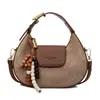 Bolso Bandolera Estilo Coreano Nicho Estilo Extranjero Bolso Dumpling para Mujer 2025 Otoño Nuevo Retro Empalme Tendencia Bolso de Hombro Cruzado