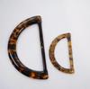 Hebilla de cinturón ancha en forma de D de resina amarilla para café frontal, hebilla para cinturón de gabardina, hebilla para cinturón