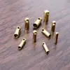 Pingente de Cabeça de Cobra em Aço Inoxidável Cor Dourado 18K Corrente de Corda de Couro Fivela Acessórios para Joias DIY Diâmetro Interno 1.1-3.1mm