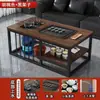 Mesa de Té Kung Fu Sencilla, Mesa de Té Estilo Chino para Oficina, Mesa de Té para Apartamento Pequeño, Mesa Todo en Uno Económica para el Hogar con Preparación Automática de Té