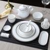 Suministros Hoteleros Chinos Vajilla Juego de Cuatro Piezas Cerámica Caja Plato Tazón Juego de Platos Magnífico