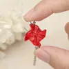 Moinho de vento elegante e vibrante, borla transparente, doce, para fotografia de encontros, estilo nicho do Instagram, toque de alta qualidade, adequado para várias roupas