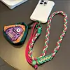 Uma Corda, Três Usos, Alça de Mochila Escolar Mini, Cordão para Celular, Pendurador Transversal no Pescoço, Corrente de Pulso para Celular, Anti-Perda e Anti-Queda para Homens e Mulheres