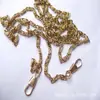 Accesorios Metálicos de Cadena Fina para Bolsas del Fabricante de Guangzhou, Cadena de Hierro de 40/60/120 cm con Cierre de Perla
