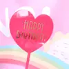 Copyright Decoración de Pastel para Hornear Forma de Corazón Bronceado feliz cumpleaños Tarjeta de Decoración de Pastel Acrílica